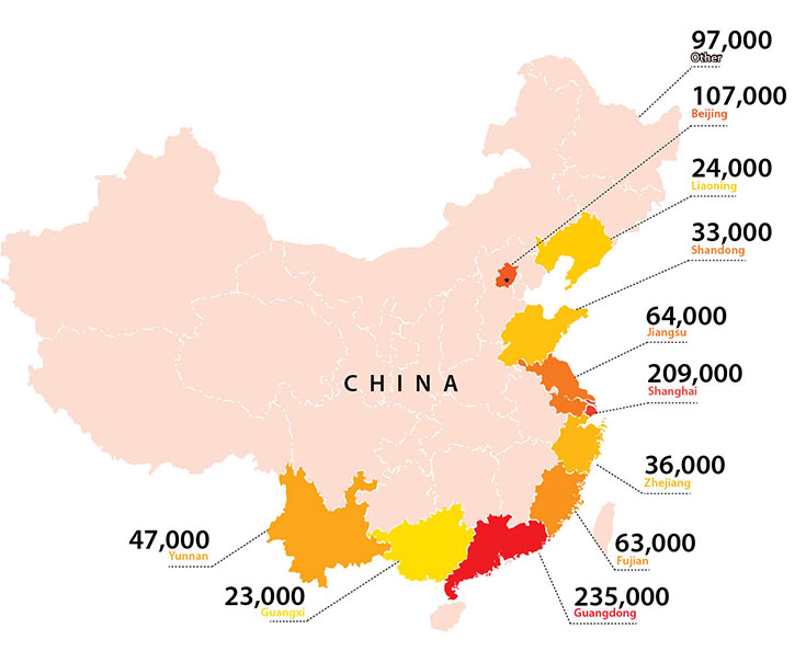 china expat population